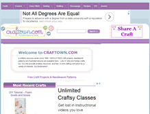 Tablet Screenshot of craftown.com